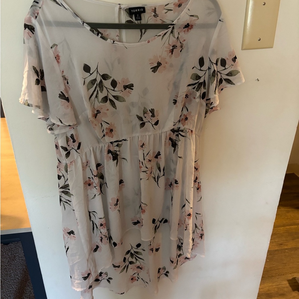 Torrid Floral Print Women's Top - Cream